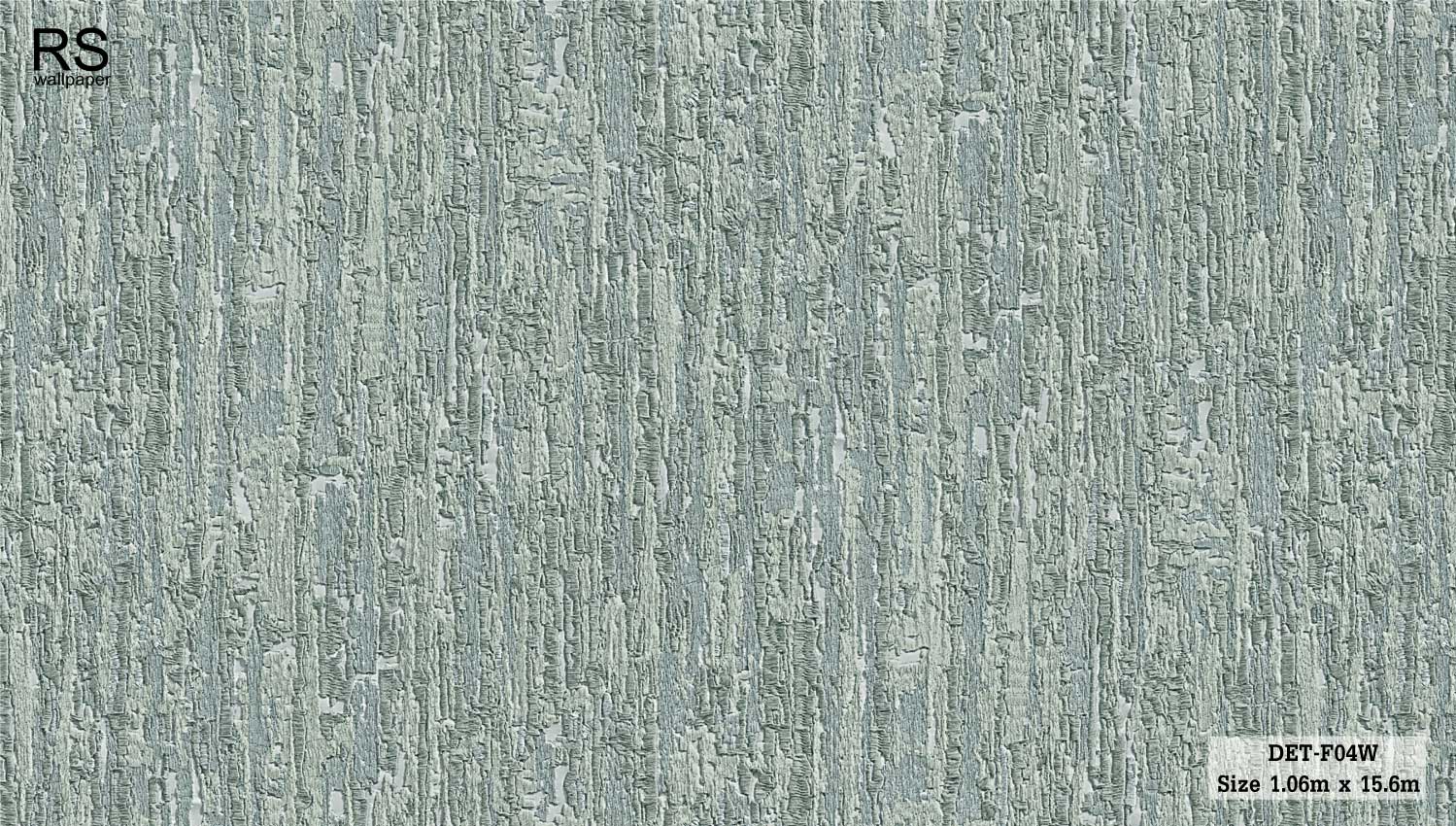 วอลเปเปอร์เทกเจอร์ผ้า ลายเปลือกไม้ สีฟ้าอมเขียว DET-F04W