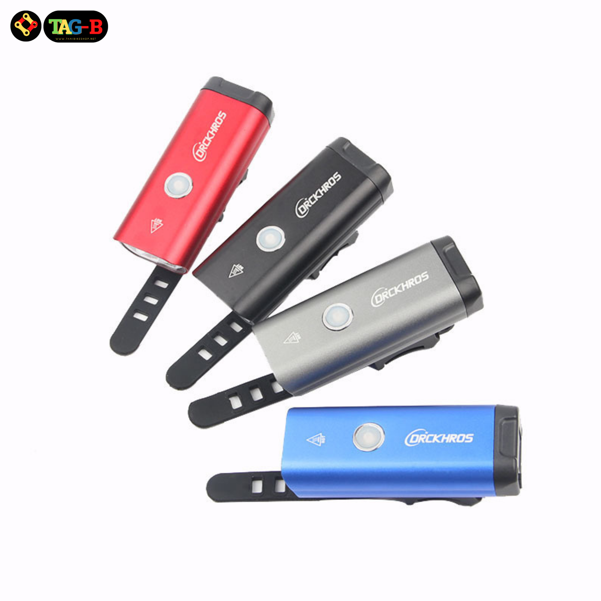 ไฟหน้าจักรยานเสือหมอบ เสือภูเขาแบบสายรัด DRCKHROS T6 จักรยาน