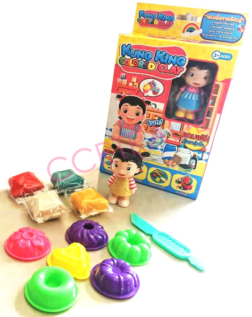 เซ็ทแป้งโดกุ๋งกิ๋งแสนสนุกกล่อง 14x23 ซม.(ลิขสิทธิ์แท้)(1x3)