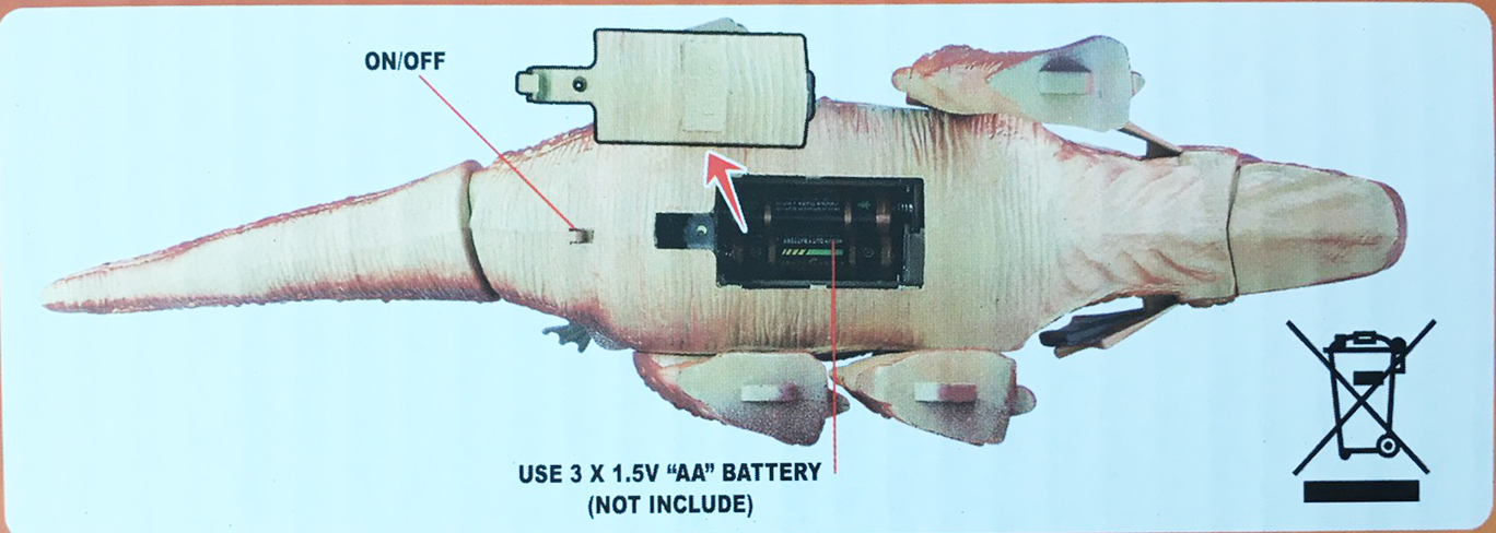 มังกรมีปีกใหญ่ มีเสียง มีไฟกล่อง 42.5 ซม.(1x3)