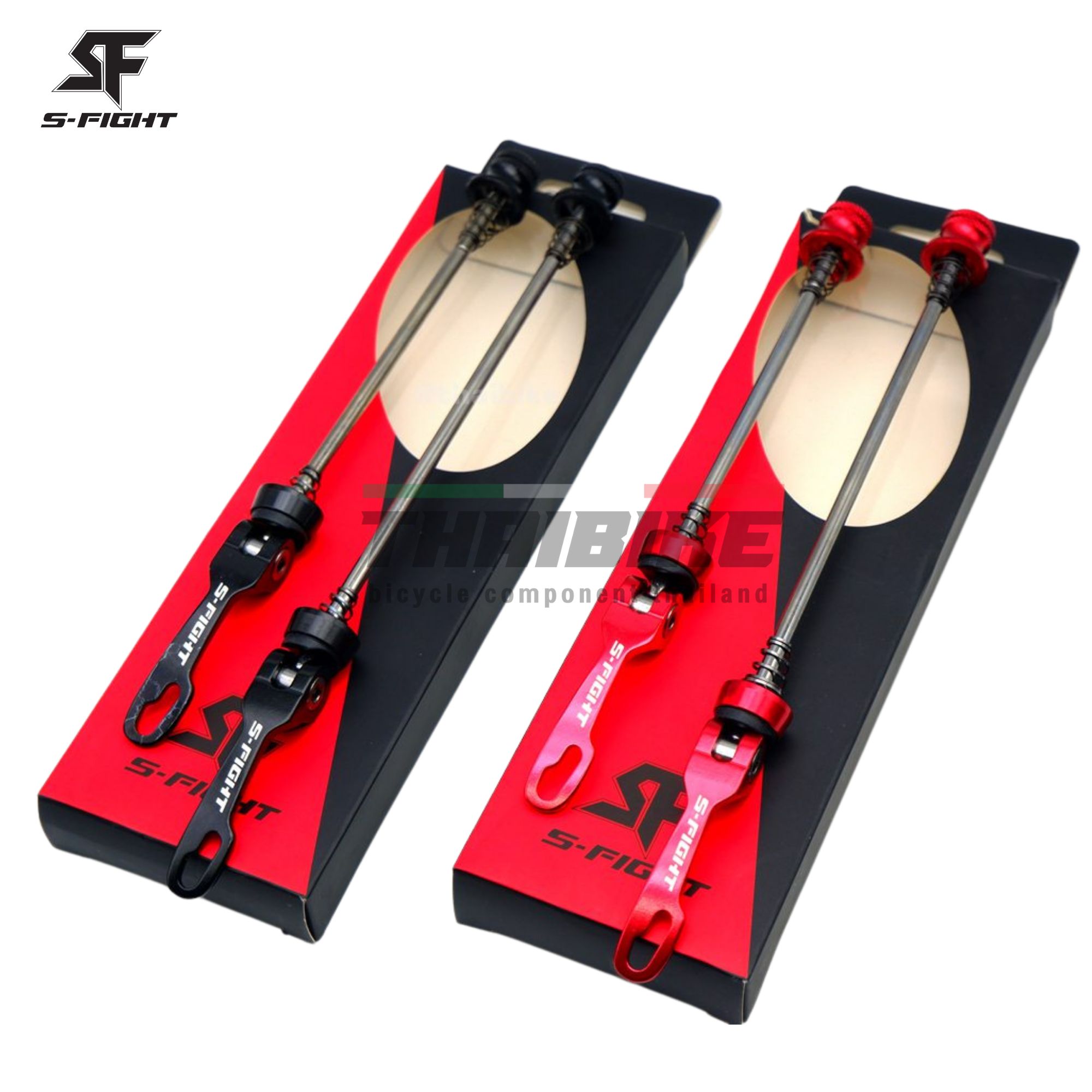 แกนปลดเร็วจักรยาน ใส่รถจักรยาน ยี่ห้อ S-FIGHT เสือหมอบ เสือภูเขา หน้า+หลัง