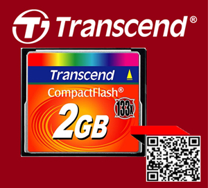 TransCend Compact Flash Card (CF) 2GB 133X
