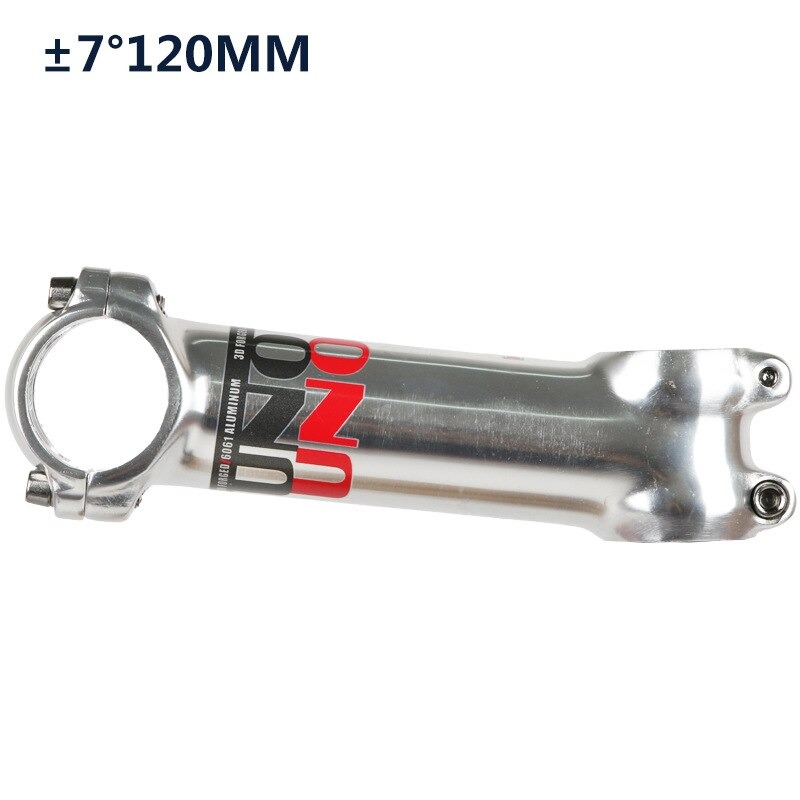 สเต็มจักรยานอลูมิเนียม สีเงิน UNO +-7 แบบ over (31.8)