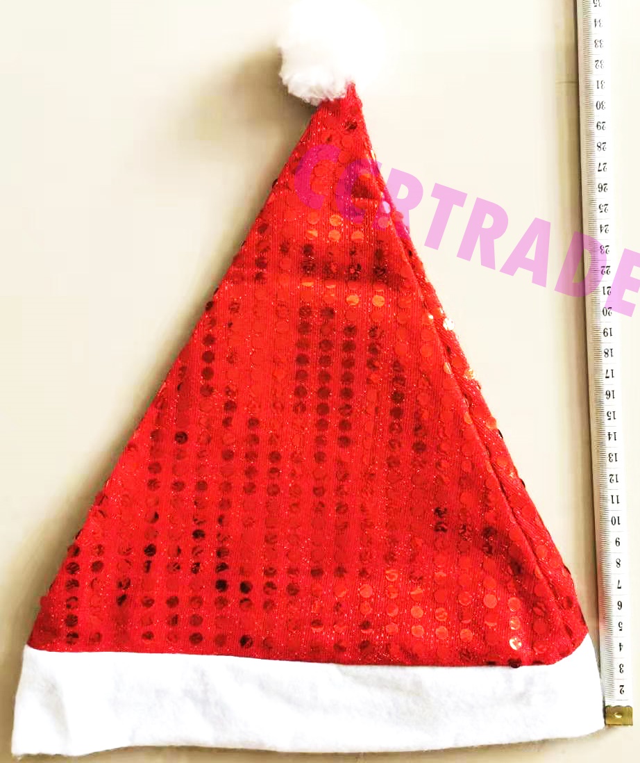 หมวกซานต้าผู้ใหญ่ ปาร์ตี้สีสะท้อน Free size