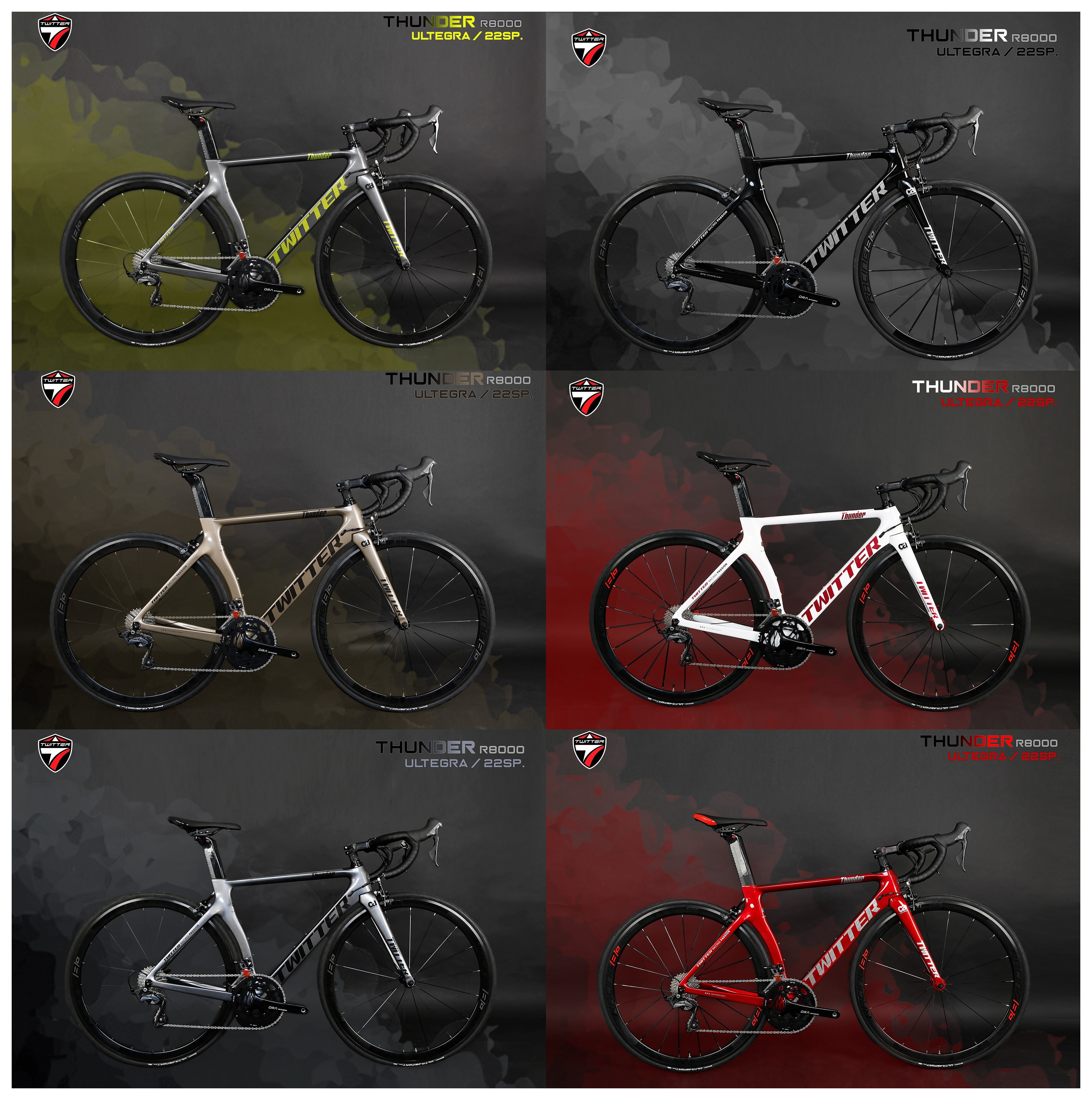 จักรยานเสือหมอบคาร์บอน TWITER CARBON THUNDER
