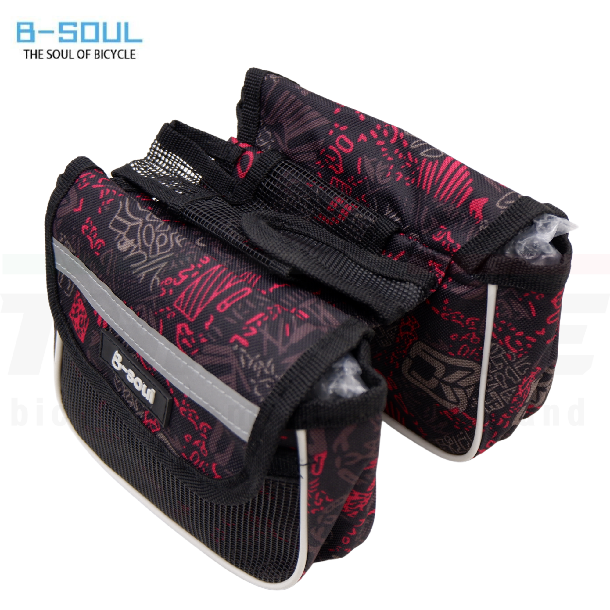 กระเป๋าพาดเฟรมหน้าจักรยาน b-soul ติดจักรยาน