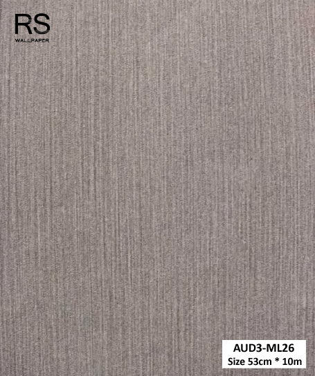วอลเปเปอร์ สีน้ำตาลม่วง ปนกลิตเตอร์สีเงิน AUD3-ML26