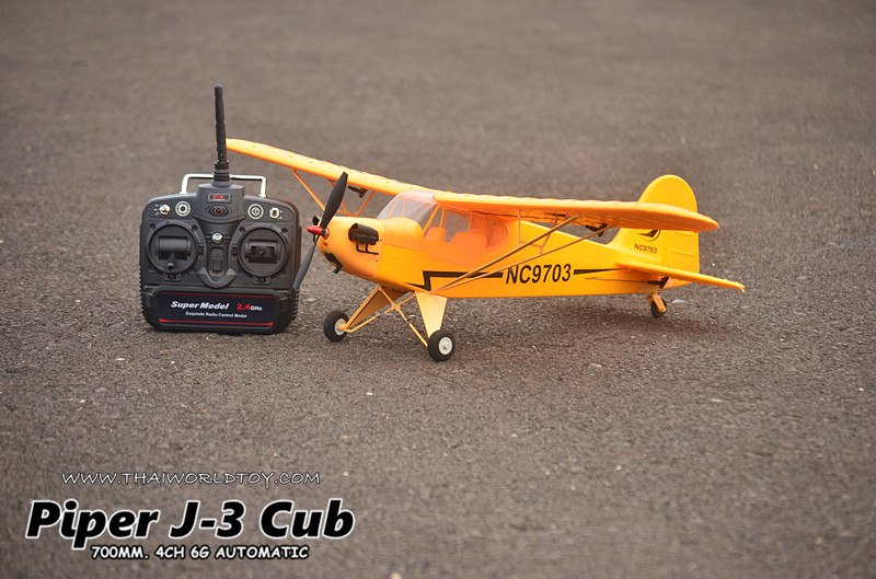 PIPER J-3 CUB Rc Scale 700MM. 4CH Brushless Motor