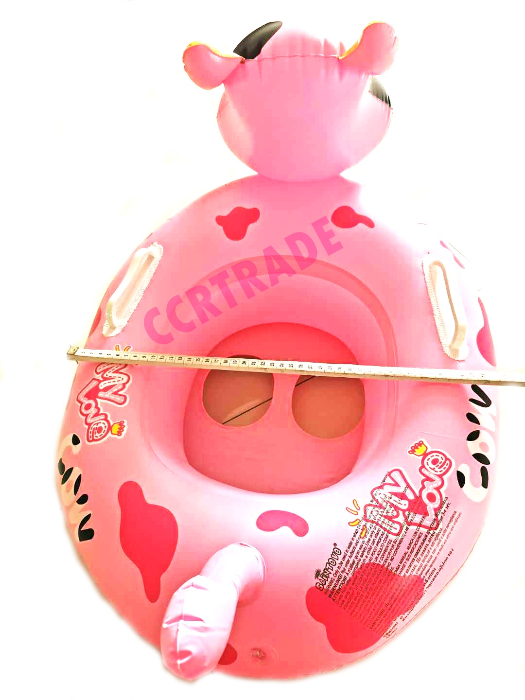 ห่วงสอดขาเป่าลม มีเสียง ลายวัว 45x73 ซม.(1x3)