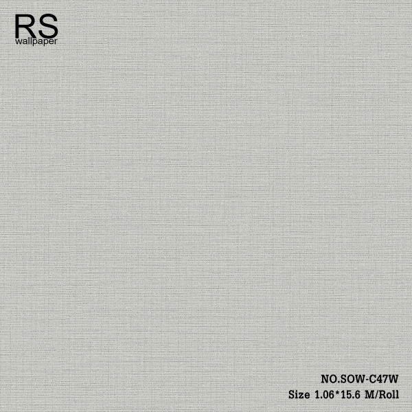 วอลเปเปอร์เทกเจอร์ผ้าตารางเล็กพื้นสีเทาอ่อน SOW-C47W