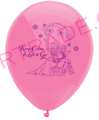 ลูกโป่งโฟรเซ่น 10 นิ้ว 12 ลูก 21.5 ซม.(ลิขสิทธิ์แท้)