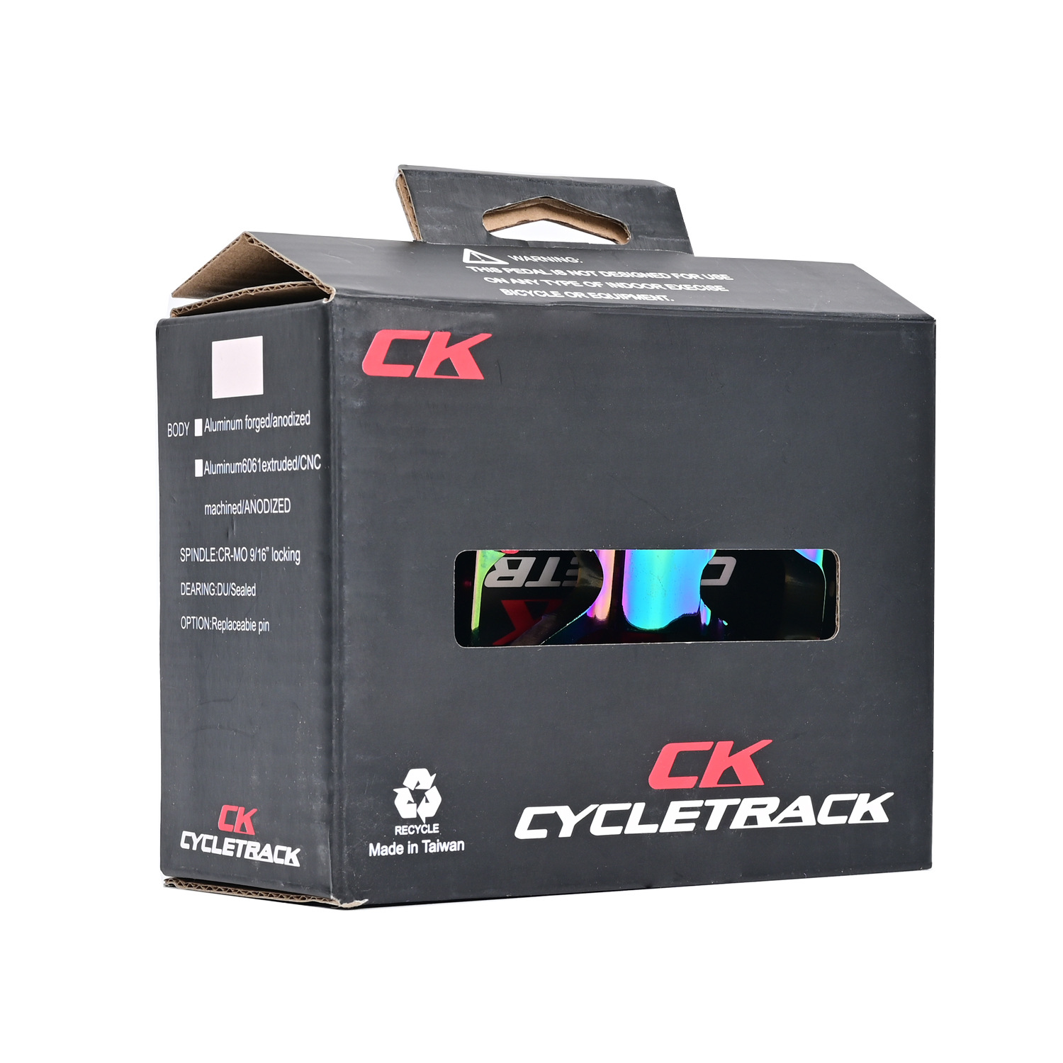 บันไดจักรยาน สีรุ้ง CK K11 mountain bike pedal plating color pedal road bike folding bike pedal 260g