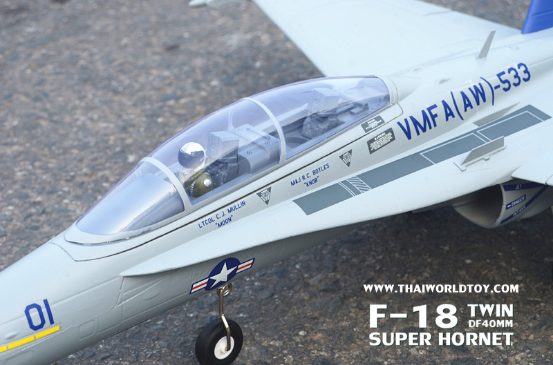 F-18A SUPER HORNET TWIN EDF40MM.RC JET ชุดPNP