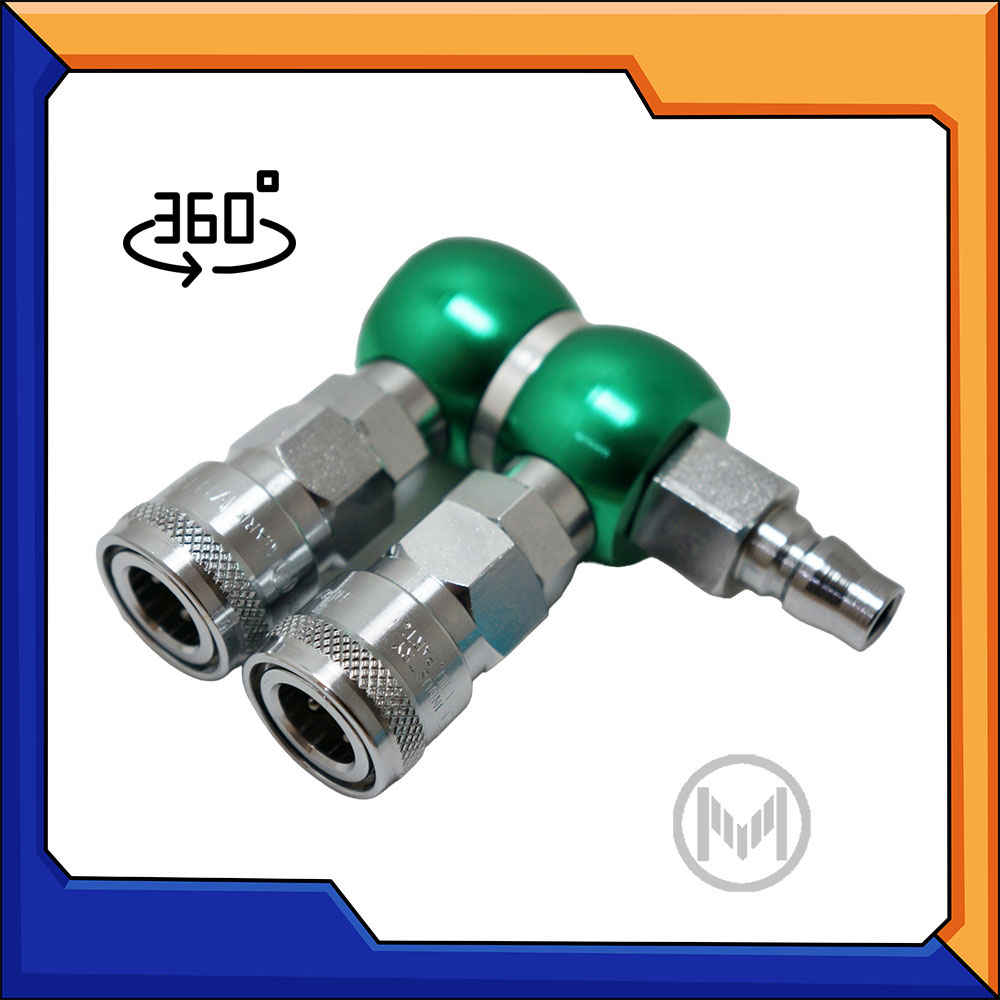 ข้อต่อลม ข้อต่อสวมเร็ว 2ทาง แบบหมุนได้ รุ่น 200T