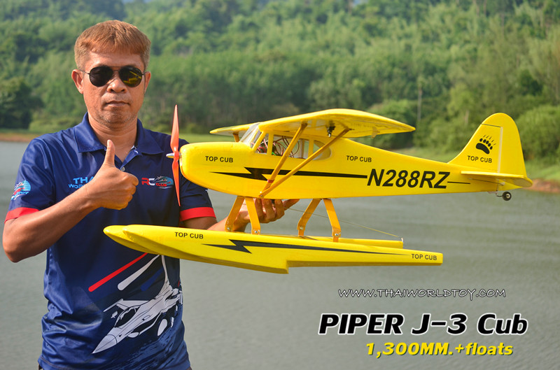 PIPER J-3CUB SEAPLANE +FLOAT 1,300MM. (PNP)