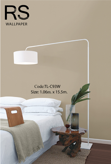 วอลเปเปอร์พื้นสีน้ำตาลอ่อน TL-C93W