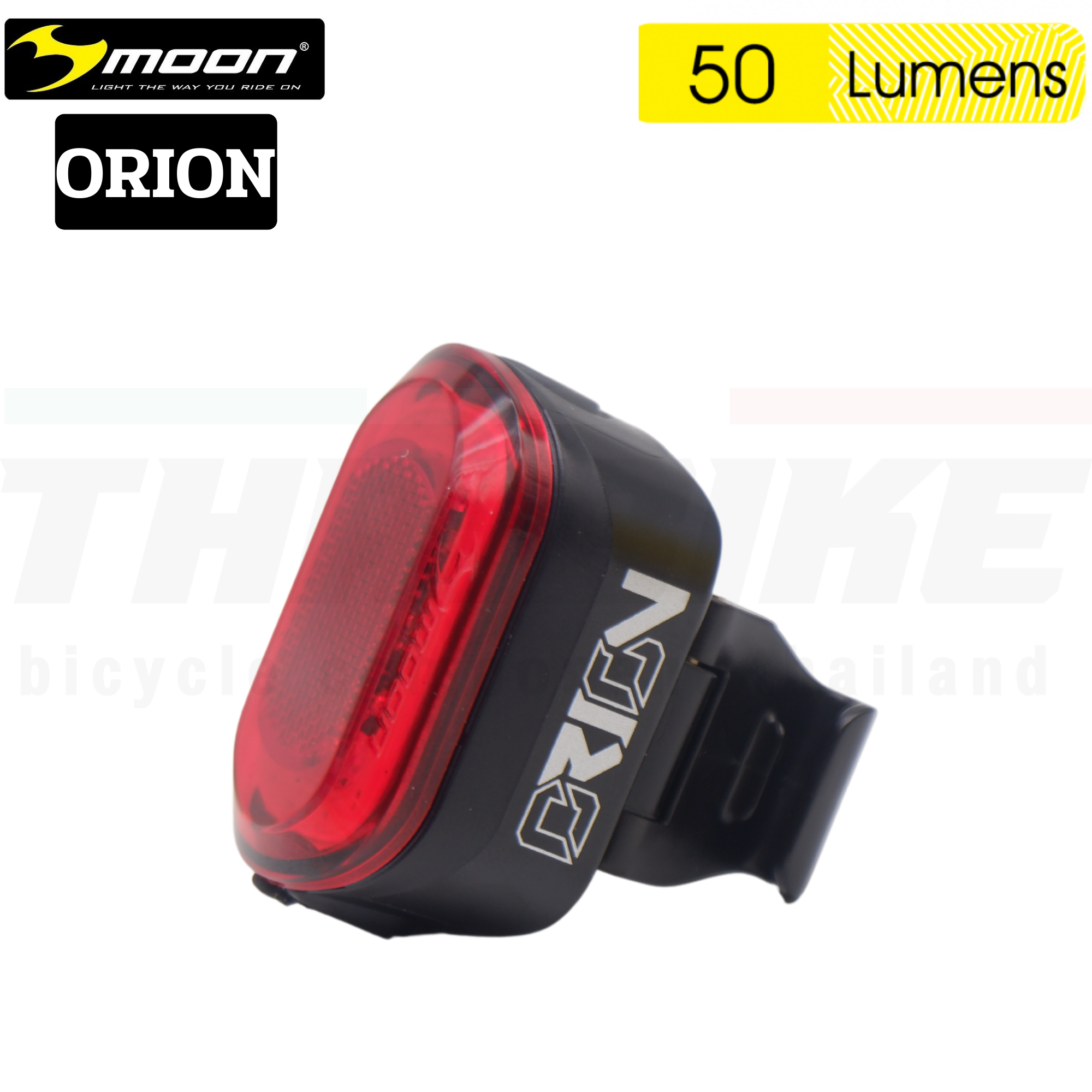 ไฟหน้า ไฟท้ายจักรยาน MOON ORION-R ORION-W ไฟสีแดง สีขาว ชาร์จ USB