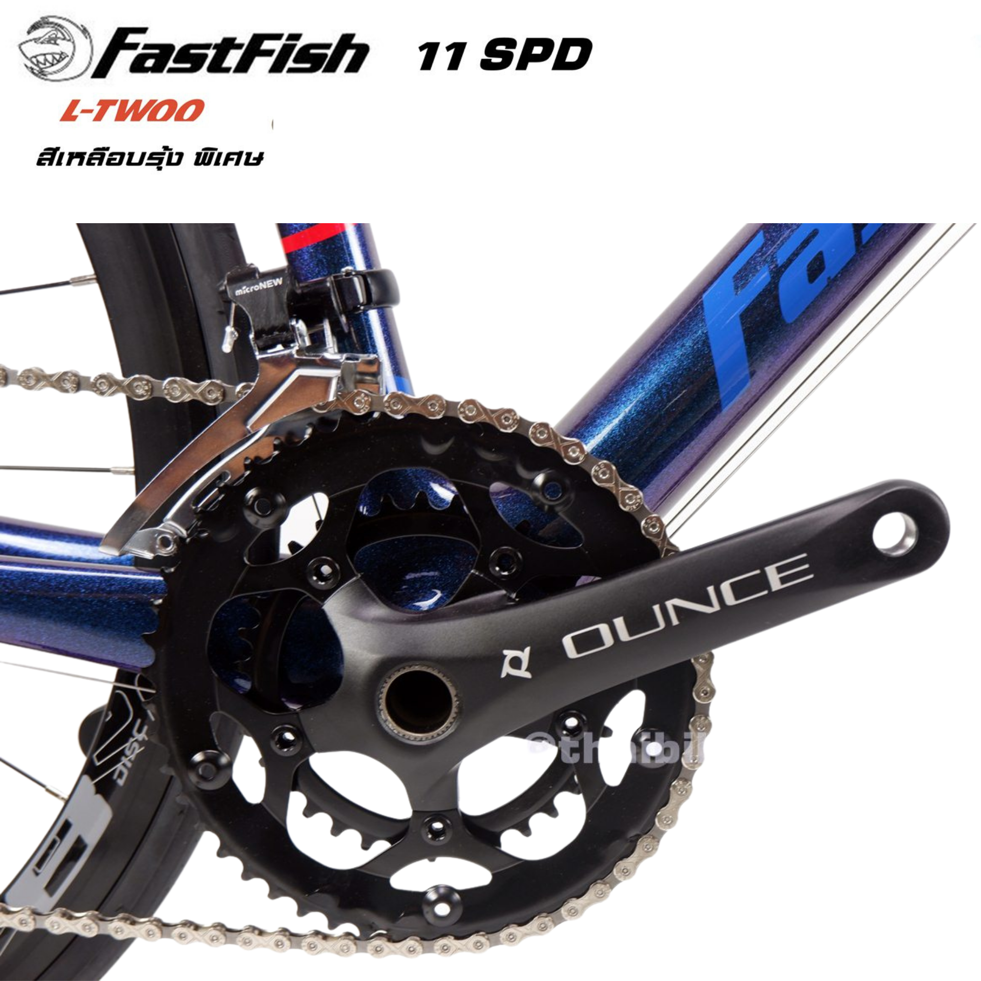 จักรยานเสือหมอบคาร์บอน FASTFISH STEALTH สีพิเศษ ไซต์ 47/51 สีสวยมาก