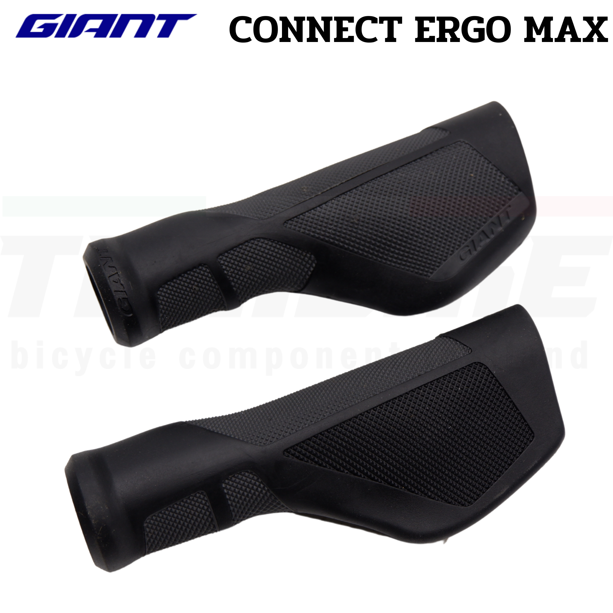 ปลอกแฮนด์จักรยานเสือภูเขา Giant Ergo Max Grip 135มม. (Black/Gray)