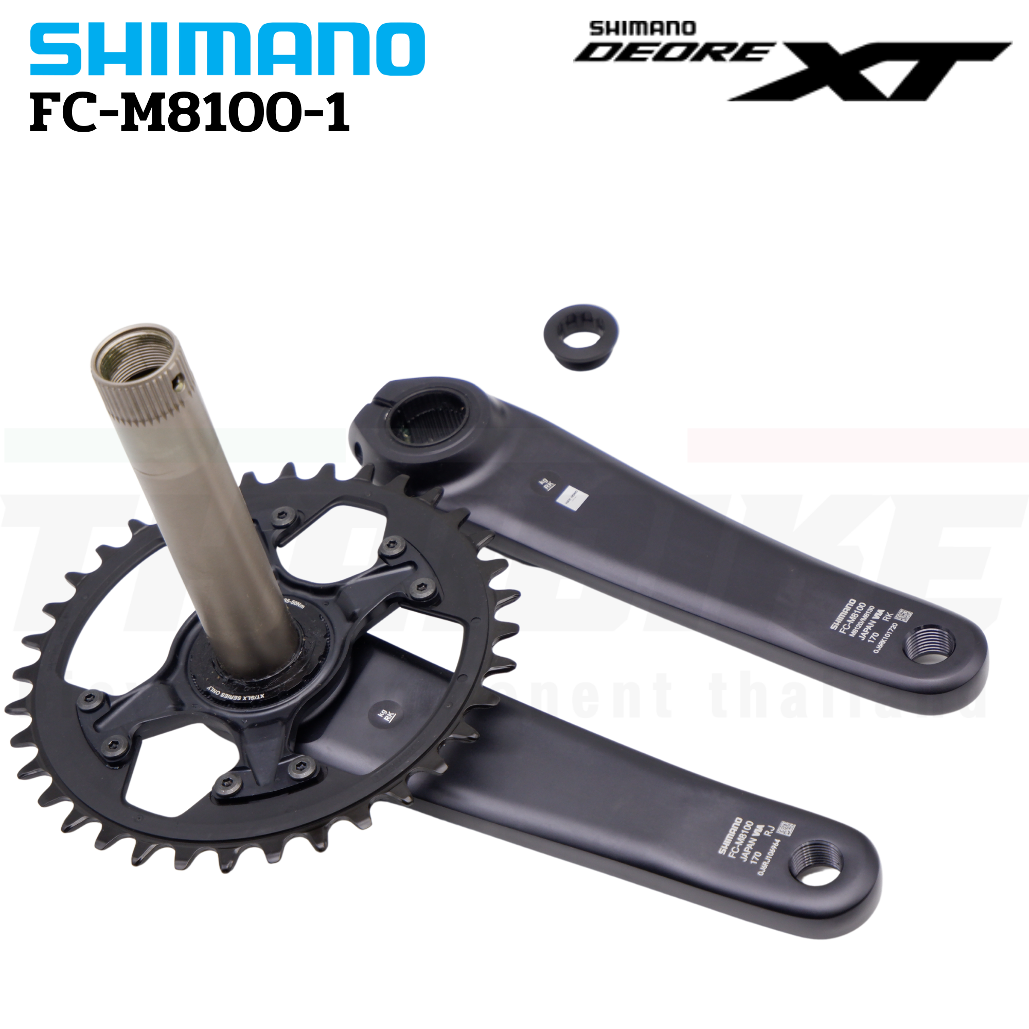 ชุดขาจานจักรยานเสือภูเขา SHIMANO DEORE XT 12SPD FC-M8100-1 32T 34T 36T