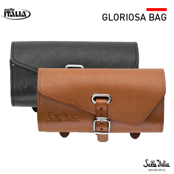กระเป๋าติดใต้อานจักรยาน SELLE ITALIA GLORIOSA BAG, ทำจากหนังแท้
