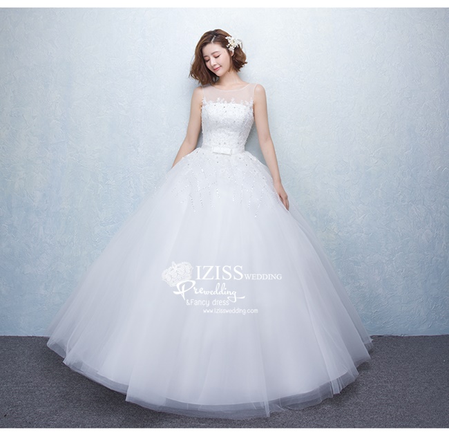 BR149 **พรีออเดอร์**ชุดแต่งงาน&ชุดเจ้าสาวแบบยาวสีขาวเกรดพรีเมี่ยม เปิดไหล่ มีแขน หรูหราน่ารัก สวยโดดเด่นไม่ซ้ำใคร