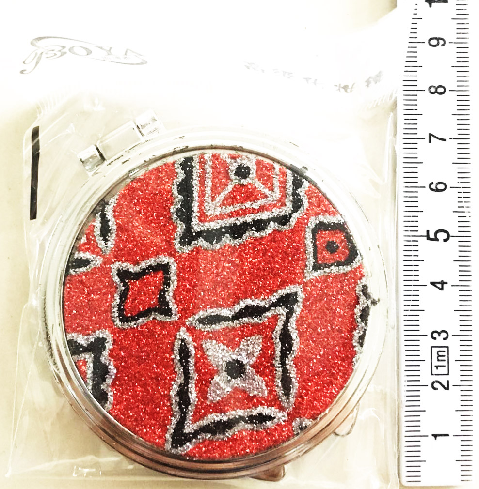 กระจกพับ 2 หน้า 6.5x7 ซม. (กลม)