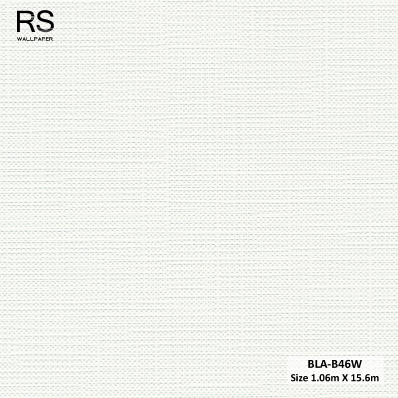 วอลเปเปอร์ลายผ้า สีขาว BLA-B46W