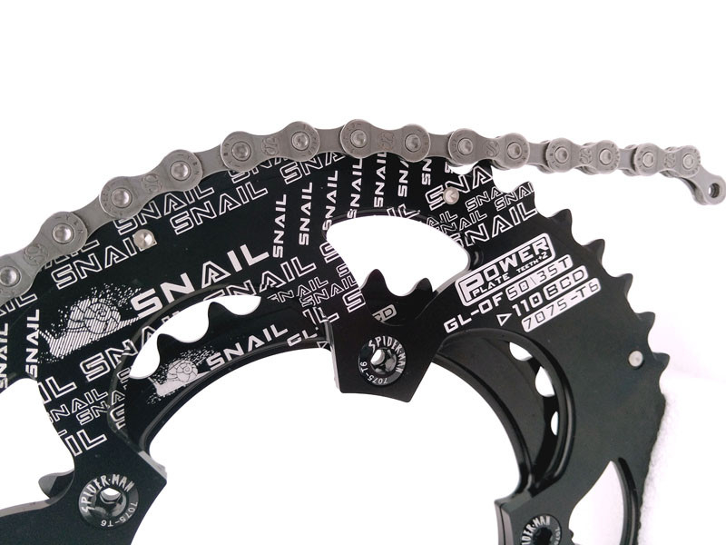 ใบจานจักรยาน ใบเบี้ยว SNAIL 110BCD 50/35 110 BCD