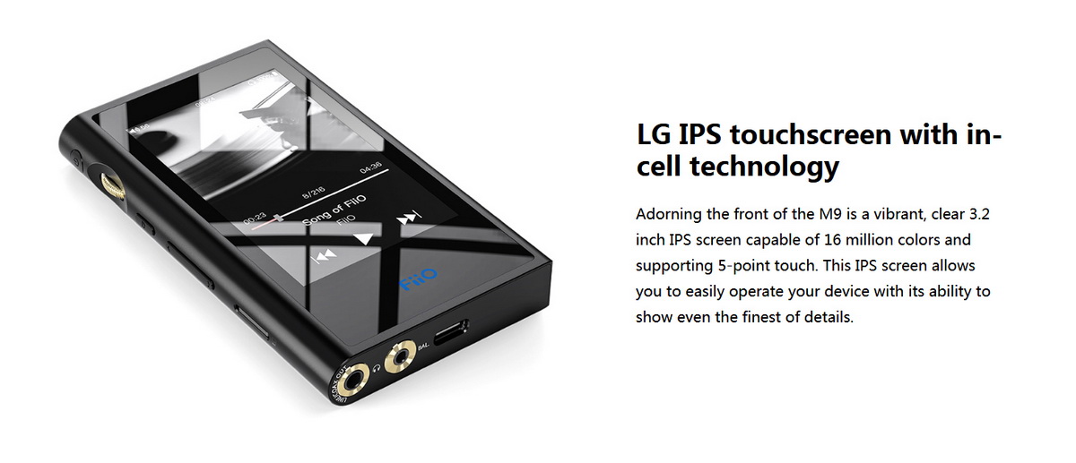 ขาย FiiO M9 DAP ชิป AKM AK4490EN x2 ตัว รองรับ Hi-Res , Bluetooth 4.2 , Native DSD , LDAC