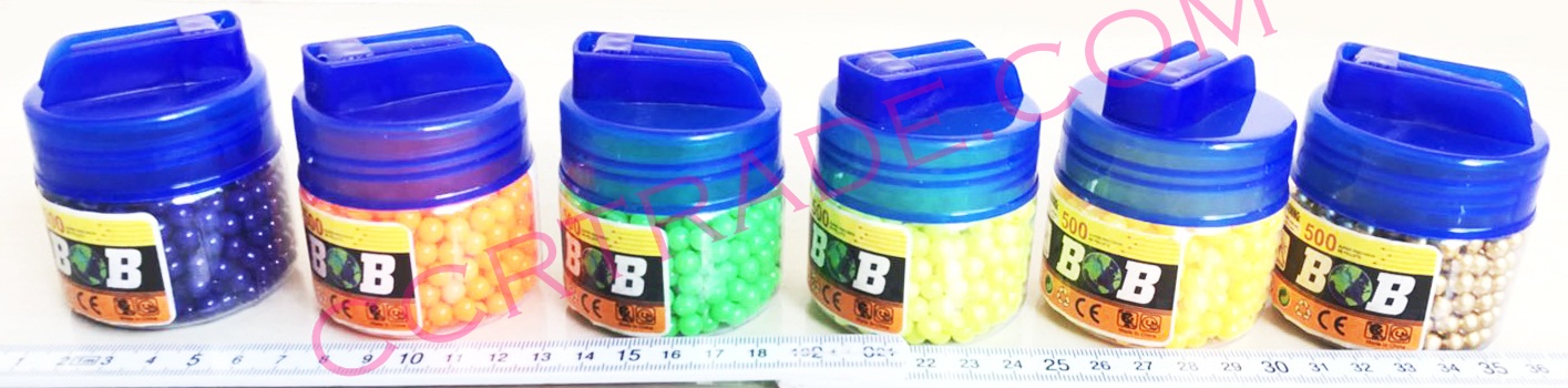 ลูกกระสุน 500 นัดกระปุกถาด 24.5 ซม.