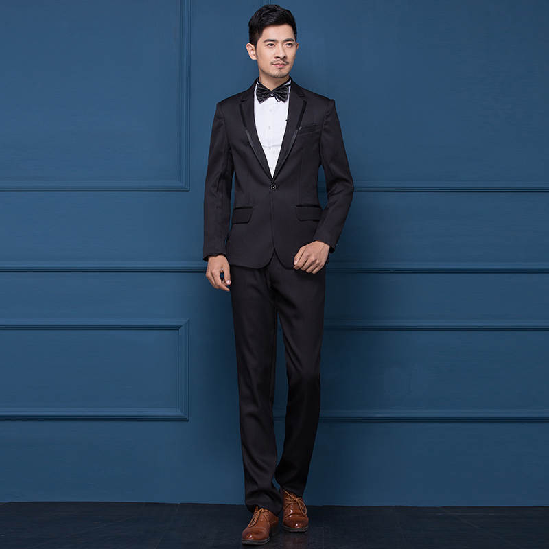 ST126- **พรีออเดอร์**สูทผู้ชายสีขาวสลับดำ สูทสีดำสลับขาว แขนยาว พร้อมกางเกง ชุดสูทเจ้าบ่าว สูทแฟนซี ถ่ายพรีเวดดิ้ง & ชุดแต่งงานแฟนซี (Fancy wedding dress) สูททักสิโด้ผู้ชายสีขาวและสีดำ