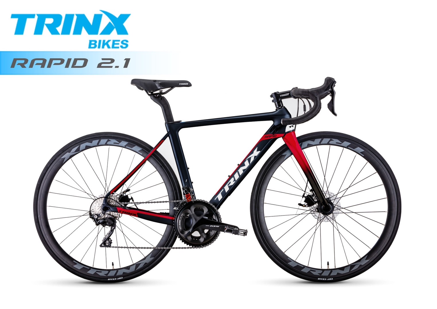 TrinX RAPID 2.1 เสือหมอบเฟรมคาร์บอน ดิสเบรก เกียร์ Shimano 105