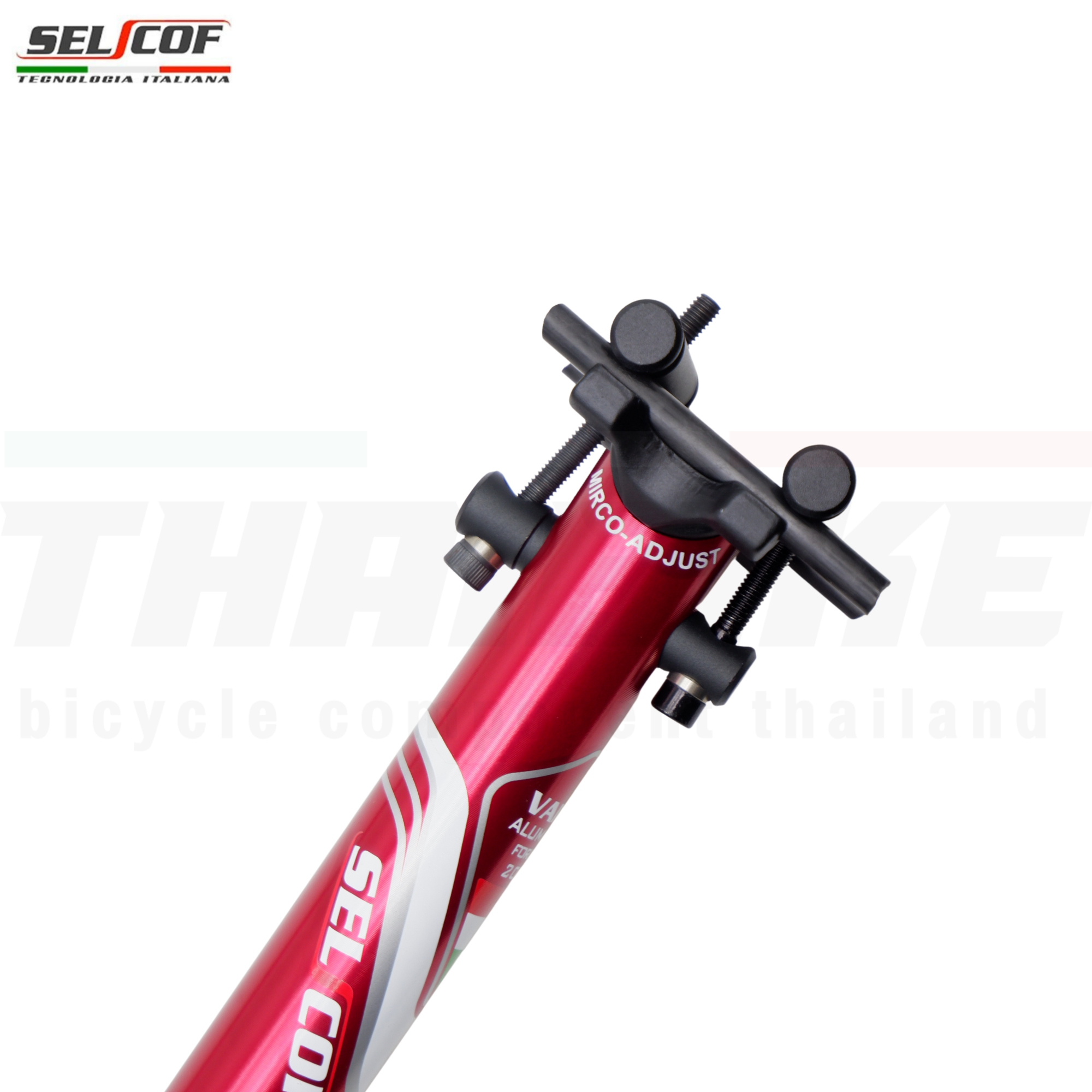 SELCOF Aluminum Seatpost หลักอานอลูมิเนียม เบาพิเศษ แบบตรง / เยื้องหลัง ขนาด 27.2 / 31.6 มม. (300 / 350 มม.)