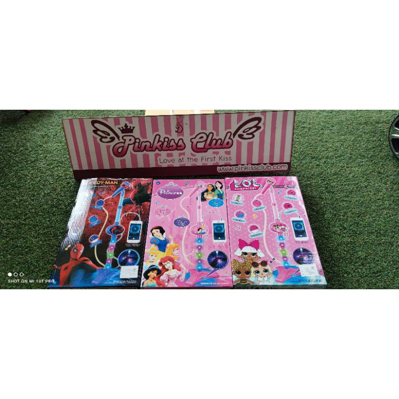 ไมโครโฟนเด็ก ไมโครโฟนเจ้าหญิง ไมโครโฟนสไปเดอร์แมน ไมโครโฟน lol