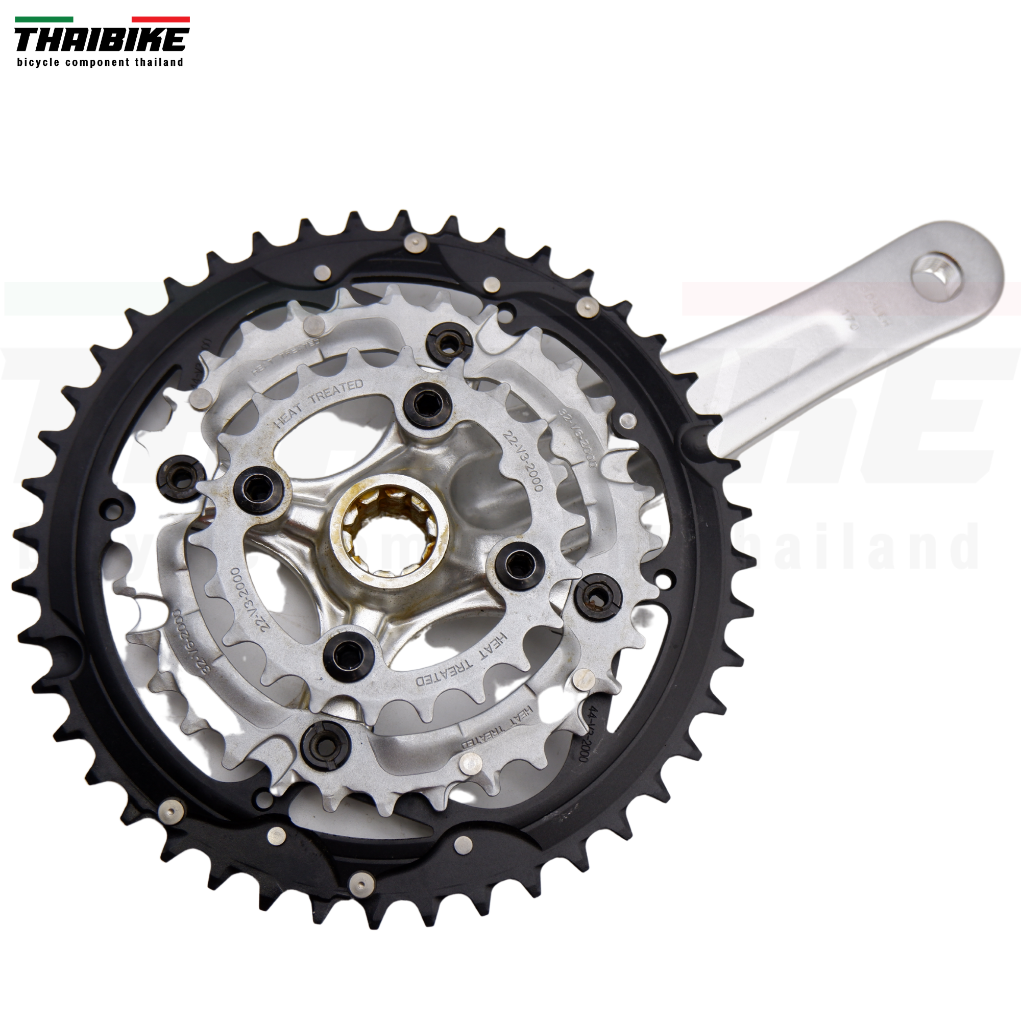 ชุดขาจานจักรยาน TRUVATIV FIVED พร้อมกะโหลกจีบและฝาปิด ขายาว 170