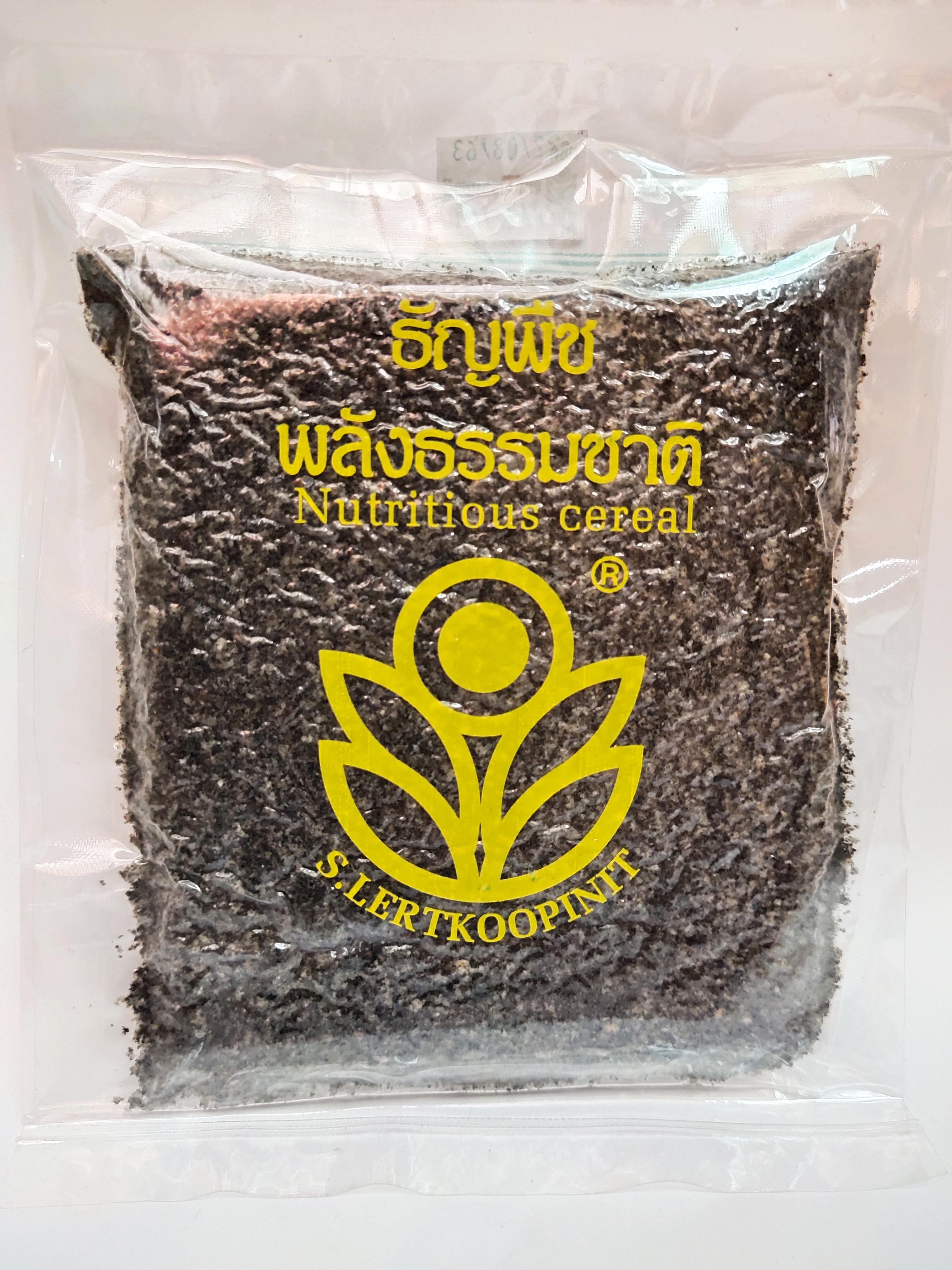 งาดำคั่ว-บด (Roasted Ground Sesame) ธัญพืชพลังธรรมชาติ บรรจุ 120 กรัม