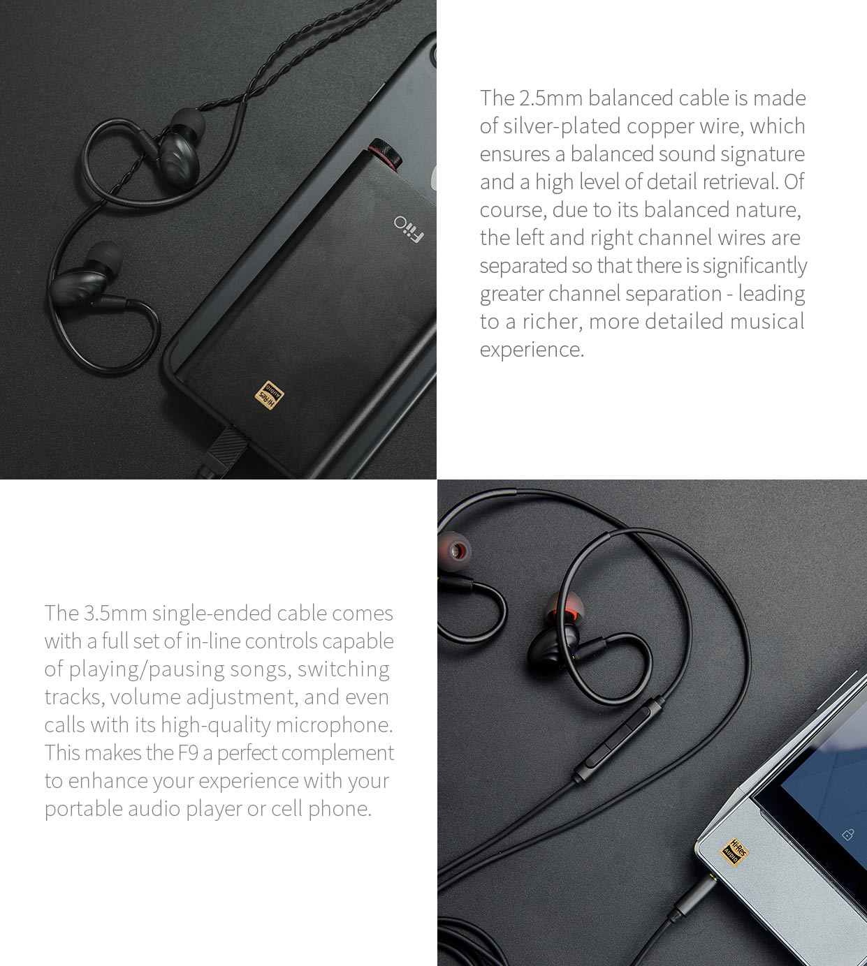 ขาย FiiO F9 หูฟัง3ไดร์เวอร์ (2BA+1Dynamic) ระดับ Hi-Res Audio ขั้ว MMCX ถอดสายได้