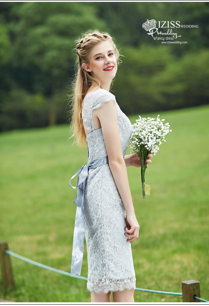 ฺBM0120 - พรีออเดอร์ ชุดเพื่อนเจ้าสาวราตรียาวธีมสีส้มโอโรส/สีเทา น่ารักมากๆค่ะ