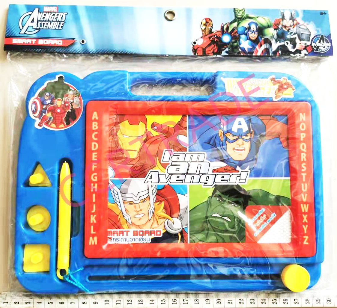 กระดานแม่เหล็กอเวนเจอร์+ตัวปั๊ม 26.5x31 ซม.(ลิขสิทธิ์แท้)(1x3)