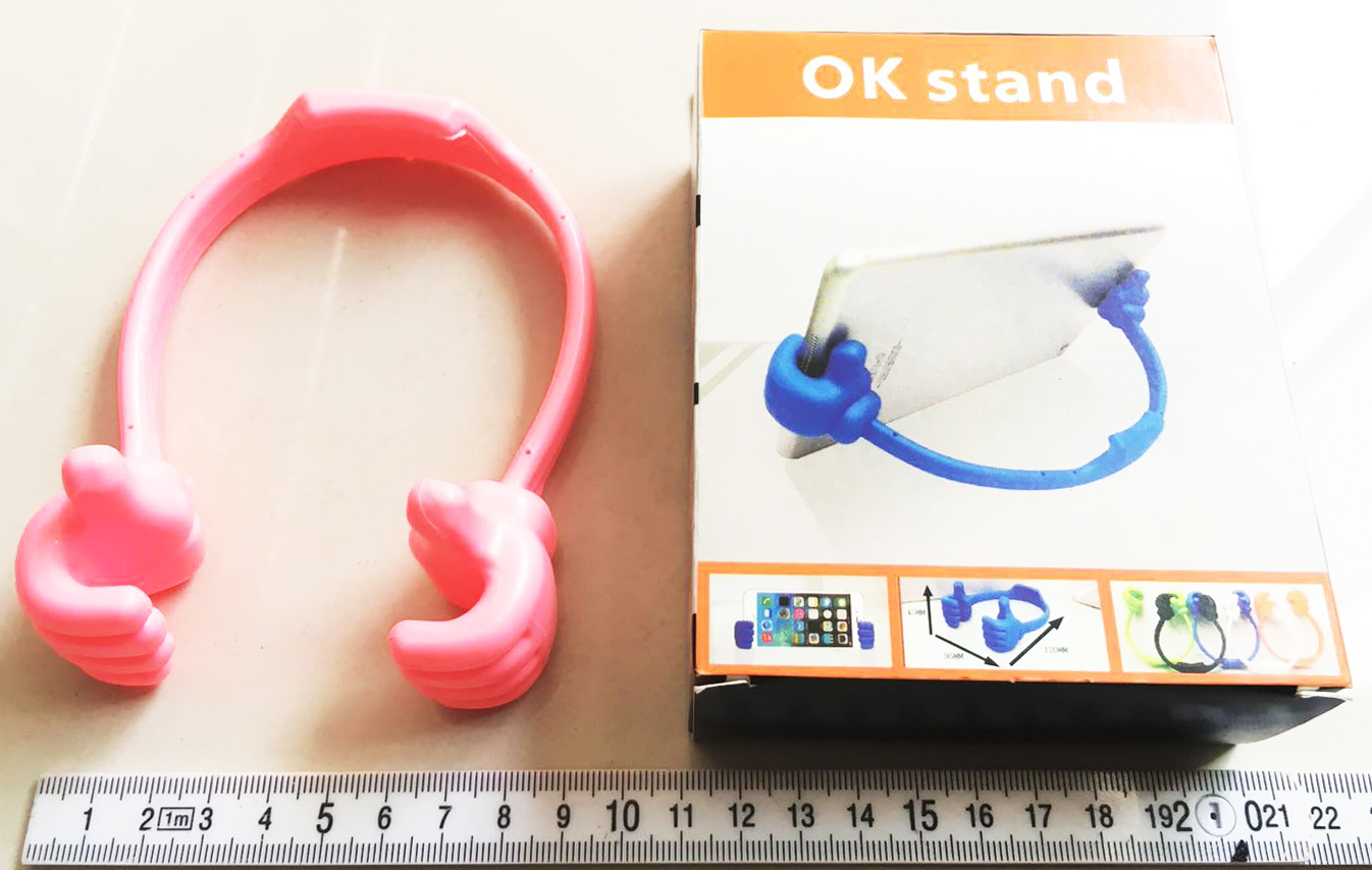 มือจับโทรศัพท์สีสดกล่อง (หนา) 14 ซม.