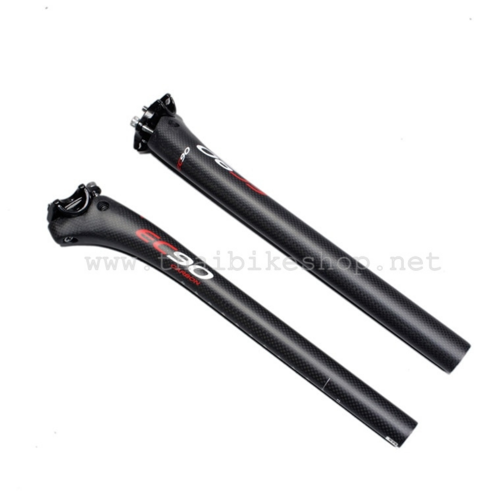 หลักอานคาร์บอนเยื้องหลังยี่ห้อ EC90 หลักอานจักรยานคาร์บอน