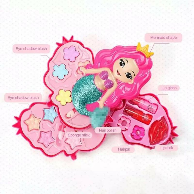 ชุดแต่งหน้าของเล่น แต่งหน้านางเงือก เครื่องสำอางค์เด็ก แต่งหน้าเด็ก