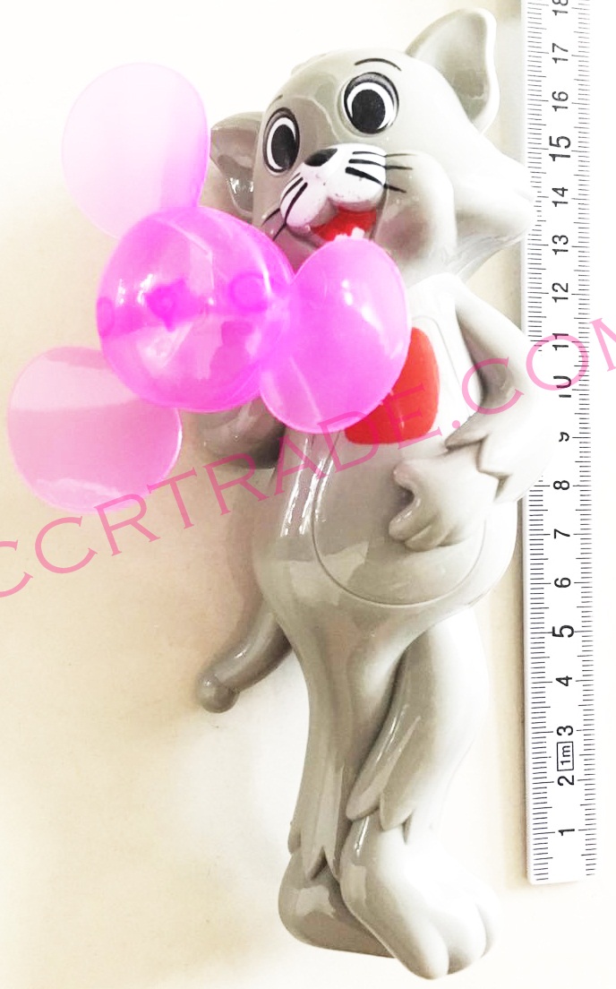 พัดลมแมว มีไฟ 12 ชิ้นกล่อง 16 ซม.