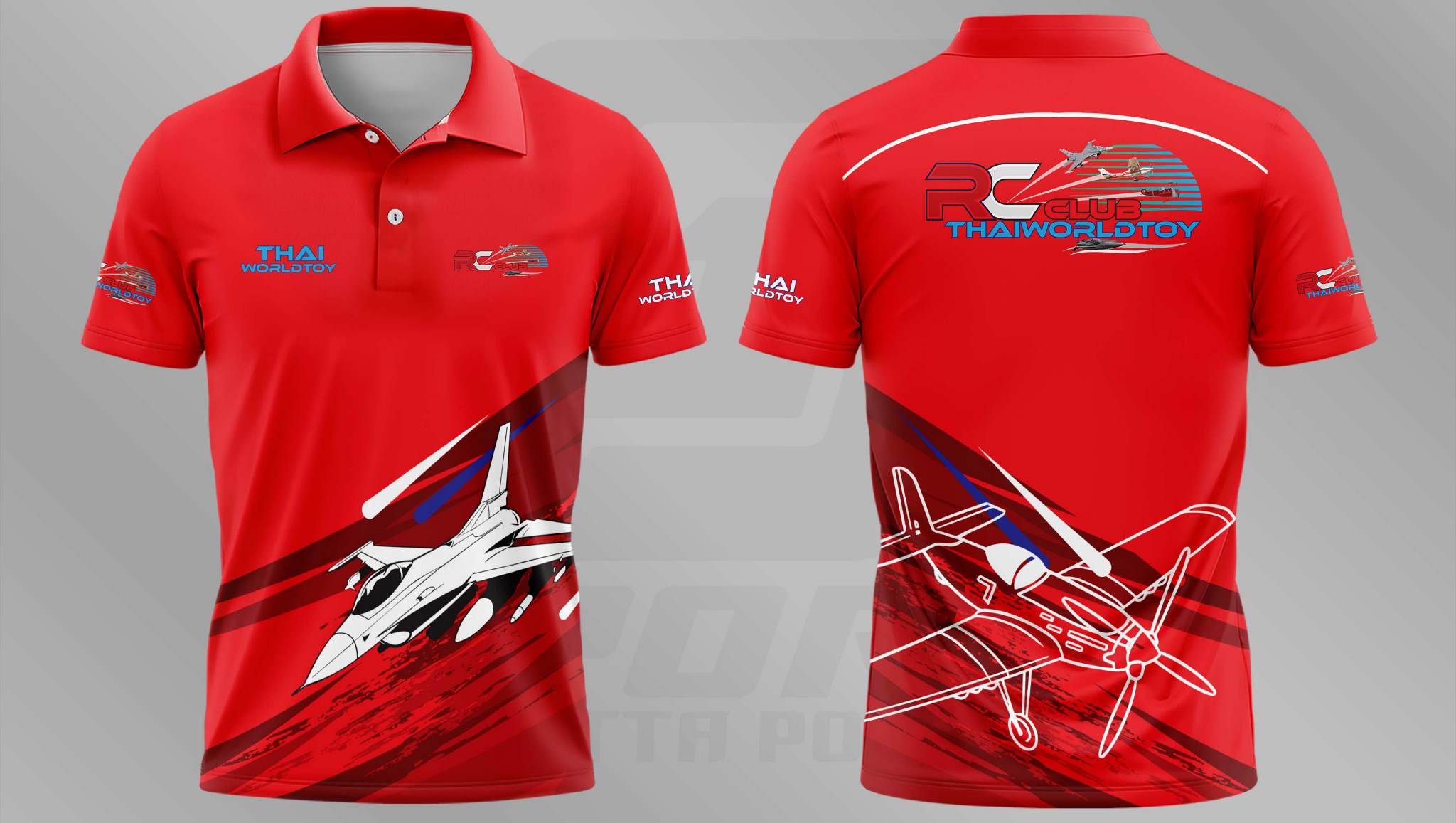 THAIWORLDTOY SHIRT (เสื้อกีฬาเครื่องบินบังคับ)