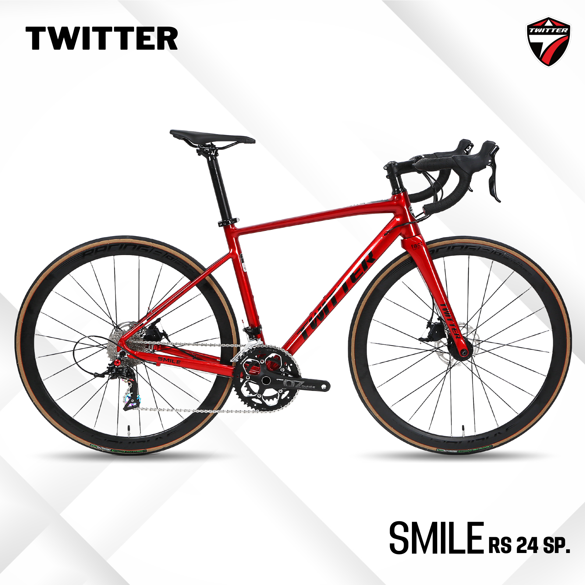 จักรยานเสือหมอบ อลูเบา TWITER รุ่น SMILE SHIMANO CLARIS(2023)/RS24SPD