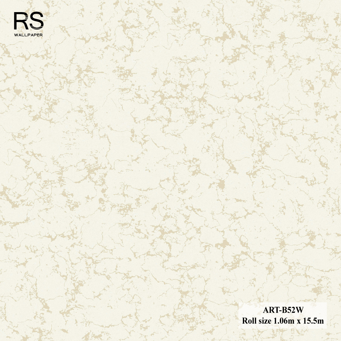 วอลเปเปอร์ ลายหินอ่อนสีครีม-น้ำตาล ART-B52W