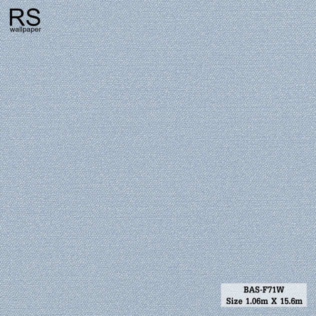 วอลเปเปอร์ ลายผ้าสีฟ้าอมเทาอ่อน BAS-F71W