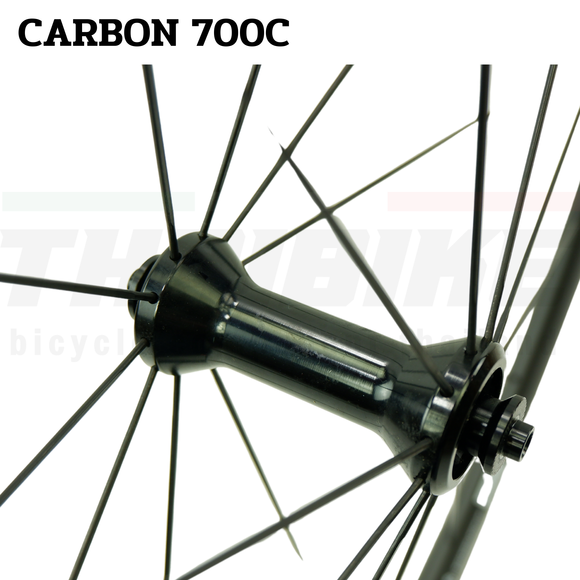 ล้อจักรยานคาร์บอนแท้ ขอบล้อ 700C dtswiss เเท้ ใส่ดุม DECA ขนาดสูง 28/28