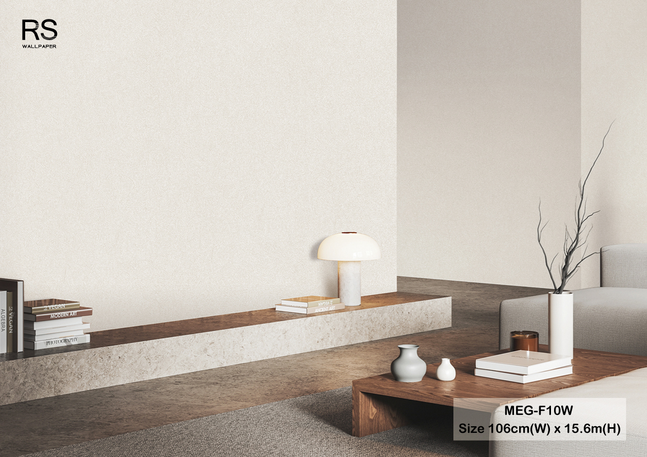 วอลเปเปอร์ลายปูนเปลือย สีน้ำตาลอ่อน MEG-F10W